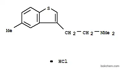 Molecular Structure of 23799-86-2 (N,N-dimethyl-2-(5-methyl-1-benzothiophen-3-yl)ethanamine hydrochloride (1:1))