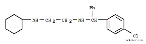 Molecular Structure of 23892-45-7 (N-[α-(p-Chlorophenyl)benzyl]-N'-cyclohexylethylenediamine)