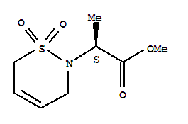 2H-1,2-THIAZINE-2-ACETIC ACID, 3,6-DIHYDRO-ALPHA-METHYL-, METHYL ESTER, 1,1-DIOXIDE, (ALPHAS)