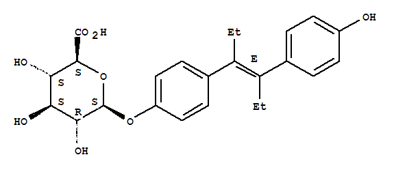 b-D-Glucopyranosiduronic acid,4-[(1E)-1-ethyl-2-(4-hydroxyphenyl)-1-buten-1-yl]phenyl