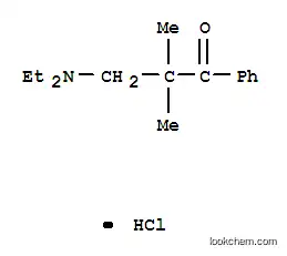 Molecular Structure of 24206-70-0 (3-(diethylamino)-2,2-dimethyl-1-phenylpropan-1-one hydrochloride (1:1))