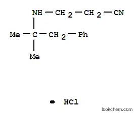 Molecular Structure of 24448-54-2 (3-[(2-methyl-1-phenylpropan-2-yl)amino]propanenitrile hydrochloride (1:1))
