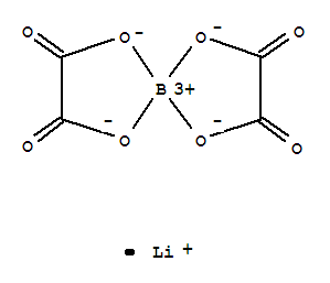 Molecular Structure of 244761-29-3 (Borate(1-),bis[ethanedioato(2-)-kO1,kO2]-, lithium (1:1), (T-4)-)