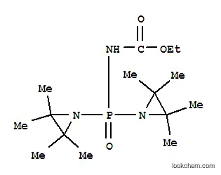 Molecular Structure of 2452-59-7 (Carbamic acid,[bis(2,2,3,3-tetramethyl-1-aziridinyl)phosphinyl]-, ethyl ester (7CI,8CI,9CI))