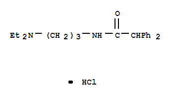 Benzeneacetamide,N-[3-(diethylamino)propyl]-a-phenyl-, monohydrochloride (9CI) cas  2461-11-2