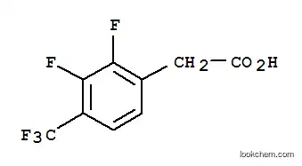 Molecular Structure of 247113-95-7 (2,3-Difluoro-4-(trifluoromethyl)phenylacetic acid)