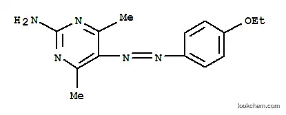 Molecular Structure of 24748-99-0 (5-[(E)-(4-ethoxyphenyl)diazenyl]-4,6-dimethylpyrimidin-2-amine)