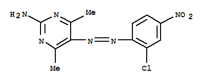 2-Pyrimidinamine,5-[2-(2-chloro-4-nitrophenyl)diazenyl]-4,6-dimethyl- cas  24749-05-1