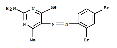 2-Pyrimidinamine,5-[2-(2,4-dibromophenyl)diazenyl]-4,6-dimethyl- cas  24797-23-7