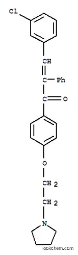 Acrylophenone, 3'-chloro-2,3-diphenyl-4'-(2-(1-pyrrolidinyl)ethoxy)-
