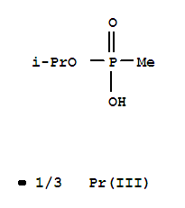 Phosphonic acid,methyl-, monoisopropyl ester, praseodymium(3+) salt (8CI) cas  24975-04-0