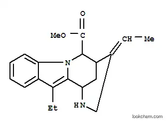 Molecular Structure of 25146-41-2 (1,5-Methano[1,4]diazocino[1,2-a]indole-6-carboxylicacid, 12-ethyl-4-ethylidene-1,2,3,4,5,6-hexahydro-, methyl ester,(1S,4E,5R,6S)- (9CI))