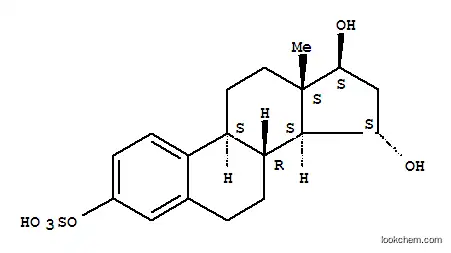 Molecular Structure of 2524-23-4 ((15alpha,17beta)-15,17-dihydroxyestra-1,3,5(10)-trien-3-yl hydrogen sulfate)