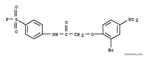 Molecular Structure of 25299-92-7 (4-{[(2-bromo-4-nitrophenoxy)acetyl]amino}benzenesulfonyl fluoride)