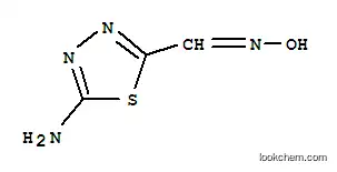 Molecular Structure of 25306-05-2 (1,3,4-Thiadiazole-2-carboxaldehyde,  5-amino-,  oxime)