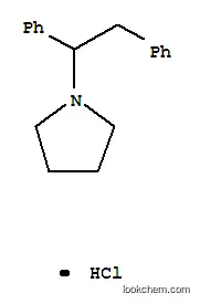 Molecular Structure of 25350-71-4 (1-(1,2-diphenylethyl)pyrrolidine hydrochloride (1:1))