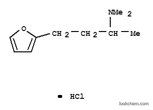 Molecular Structure of 25435-39-6 (4-(furan-2-yl)-N,N-dimethylbutan-2-aminium chloride)