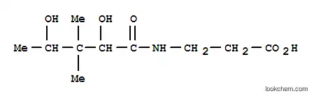 Molecular Structure of 2545-82-6 (3-[(2,4-dihydroxy-3,3-dimethylpentanoyl)amino]propanoic acid (non-preferred name))