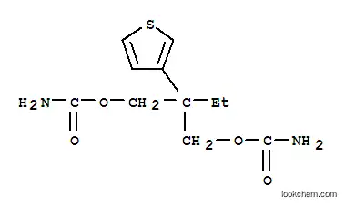 Molecular Structure of 25451-41-6 (2-[(carbamoyloxy)methyl]-2-(thiophen-3-yl)butyl carbamate (non-preferred name))