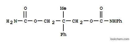 Molecular Structure of 25451-76-7 (N-Phenylcarbamic acid β-(carbamoyloxymethyl)-β-methylphenethyl ester)