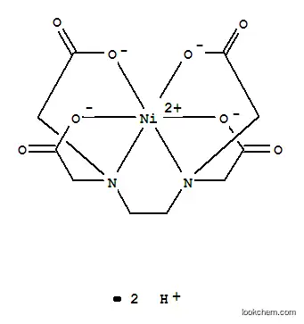 Molecular Structure of 25481-21-4 (Nickelate(2-),[[N,N'-1,2-ethanediylbis[N-[(carboxy-kO)methyl]glycinato-kN,kO]](4-)]-, hydrogen (1:2), (OC-6-21)-)