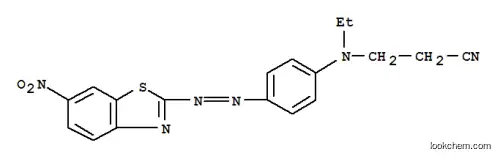 Molecular Structure of 25510-81-0 (3-[ethyl[4-[(6-nitrobenzothiazol-2-yl)azo]phenyl]amino]propiononitrile)