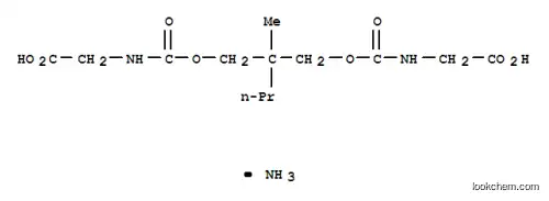 Molecular Structure of 25648-81-1 (ammonium [({[2-({[(carboxymethyl)carbamoyl]oxy}methyl)-2-methylpentyl]oxy}carbonyl)amino]acetate)
