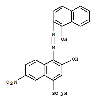 1-Naphthalenesulfonicacid, 3-hydroxy-4-[2-(1-hydroxy-2-naphthalenyl)diazenyl]-7-nitro-