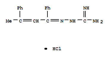 Hydrazinecarboximidamide,2-(1,3-diphenyl-2-buten-1-ylidene)-, hydrochloride (1:1) cas  25747-36-8
