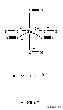Molecular Structure of 25869-00-5 (AMMONIUM IRON (III) HEXACYANOFERRATE (II))