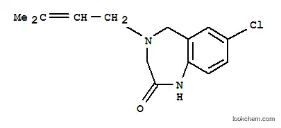 7-chloro-4-(3-methylbut-2-en-1-yl)-1,3,4,5-tetrahydro-2H-1,4-benzodiazepin-2-one