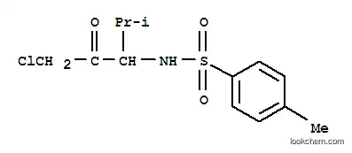 Molecular Structure of 26020-35-9 (N-(1-chloro-4-methyl-2-oxopentan-3-yl)-4-methylbenzenesulfonamide)