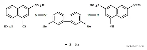 1,6-Naphthalenedisulfonicacid,8-hydroxy-7-[2-[4'-[2-[1-hydroxy-6-(phenylamino)-3-sulfo-2-naphthalenyl]diazenyl]-3,3'-dimethyl[1,1'-biphenyl]-4-yl]diazenyl]-,sodium salt (1:3)