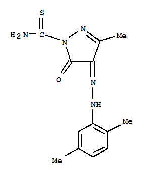 1H-Pyrazole-1-carbothioamide,4-[2-(2,5-dimethylphenyl)hydrazinylidene]-4,5-dihydro-3-methyl-5-oxo- cas  26178-97-2