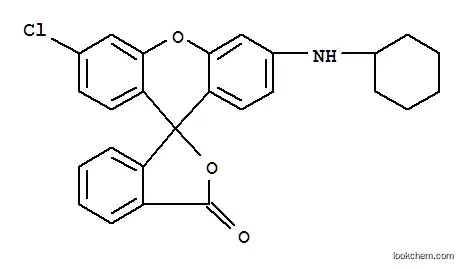 Molecular Structure of 26206-78-0 (3'-Chloro-6'-(cyclohexylamino)fluoran)