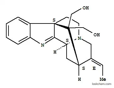 Molecular Structure of 26242-60-4 (2H-2,7a-Methanoindolo[2,3-a]quinolizine-13,13-dimethanol,3-ethylidene-1,3,4,6,7,12b-hexahydro-, (2S,3E,7aS,12bS)-)