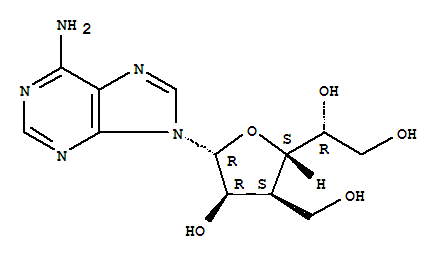 Adenine,9-[3-deoxy-3-(hydroxymethyl)-b-D-allofuranosyl]- (8CI) cas  26277-36-1