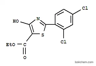 Molecular Structure of 262856-01-9 (ETHYL 2-(2,4-DICHLOROPHENYL)-4-HYDROXYTHIAZOLE-5-CARBOXYLATE)