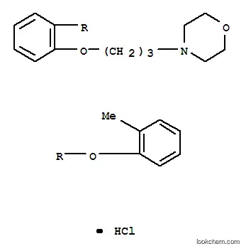 Molecular Structure of 26321-10-8 (4-{3-[2-(2-methylphenoxy)phenoxy]propyl}morpholine hydrochloride (1:1))