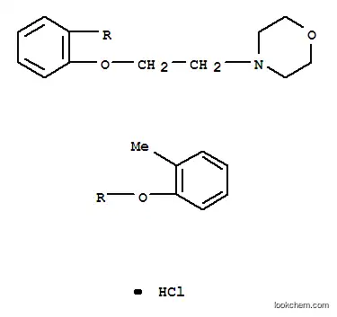 Molecular Structure of 26327-63-9 (4-{2-[2-(2-methylphenoxy)phenoxy]ethyl}morpholine hydrochloride (1:1))