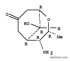 Molecular Structure of 26382-41-2 (2-Oxabicyclo[3.3.1]nonan-7-one,4-amino-9-hydroxy-3-methyl-, (1R,3R,4R,5R,9R)-)