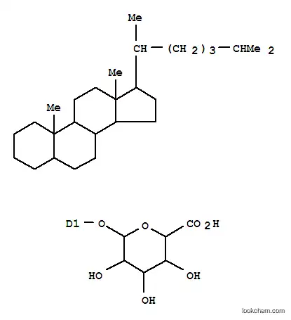 Molecular Structure of 26426-50-6 (Glucopyranosiduronicacid, cholestanyl (8CI,9CI))