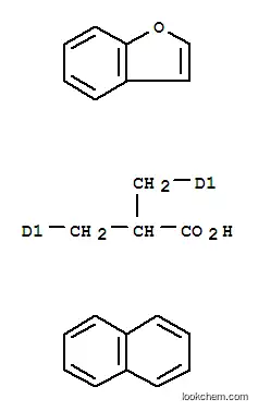 Molecular Structure of 26444-13-3 (Benzofuranpropanoicacid, a-(naphthalenylmethyl)- (9CI))