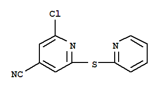 2-CHLORO-6-(2-PYRIDYLTHIO)ISONICOTINONITRILE