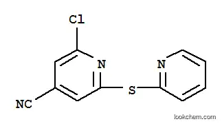 Molecular Structure of 266337-47-7 (2-CHLORO-6-(2-PYRIDYLTHIO)ISONICOTINONITRILE)