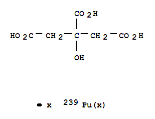 1,2,3-Propanetricarboxylicacid, 2-hydroxy-, plutonium-239Pu salt (9CI)