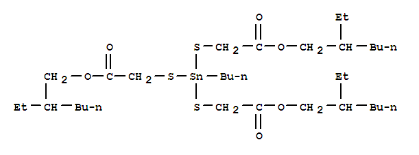 8-Oxa-3,5-dithia-4-stannatetradecanoicacid, 4-butyl-10-ethyl-4-[[2-[(2-ethylhexyl)oxy]-2-oxoethyl]thio]-7-oxo-,2-ethylhexyl ester