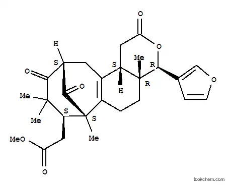 Molecular Structure of 26906-64-9 (7,11-Methano-2H-cycloocta[f][2]benzopyran-8-aceticacid,4-(3-furanyl)-1,4,4a,5,6,7,8,9,10,11,12,12b-dodecahydro-4a,7,9,9-tetramethyl-2,10,13-trioxo-,methyl ester, (4R,4aR,7S,8S,11S,12bS)-rel-(-)- (9CI))