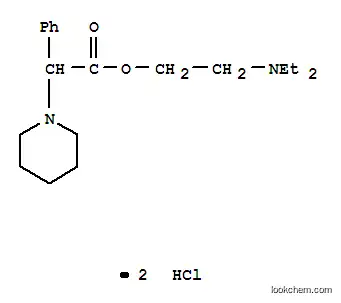 Molecular Structure of 2691-46-5 (2-(diethylamino)ethyl alpha-phenylpiperidine-1-acetate dihydrochloride)