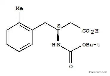 Molecular Structure of 270062-90-3 (BOC-(S)-3-AMINO-4-(2-METHYL-PHENYL)-BUTYRIC ACID)